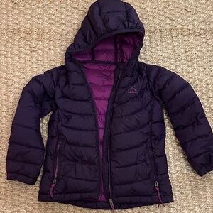 L.L. Bean Purple Puffer Jacket Size 6-7